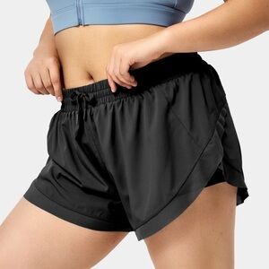 HALARA Drawstring Contrast Mesh 2-in-1 Shorts